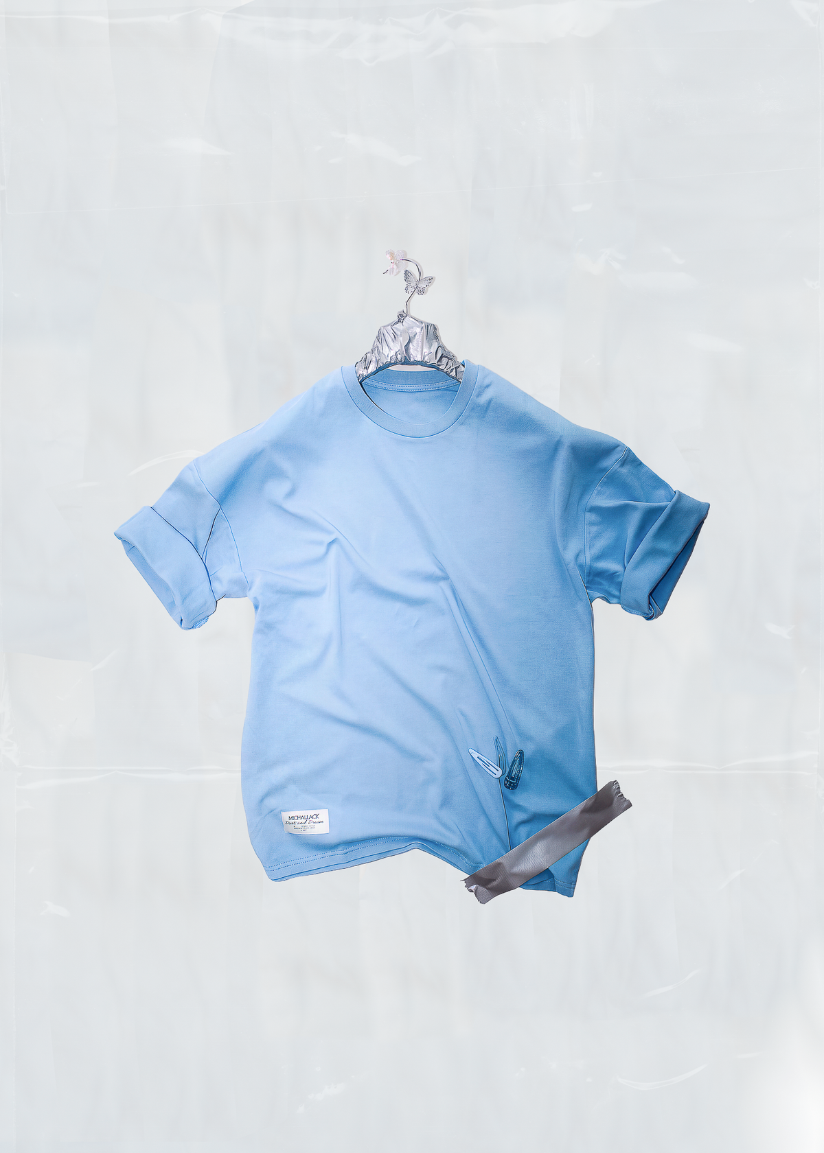 Organic Tee: Warm Blue