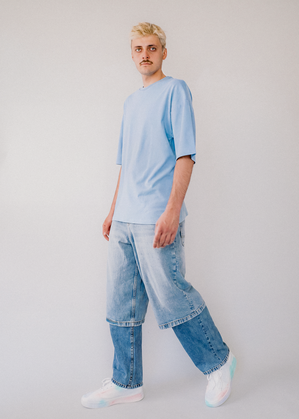 Organic Tee: Warm Blue