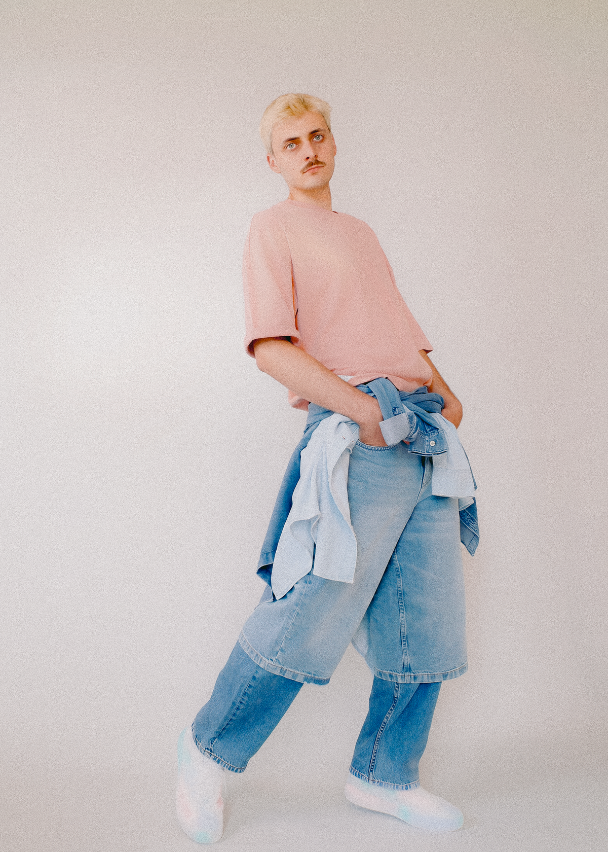 Organic Tee: Bleached Rose